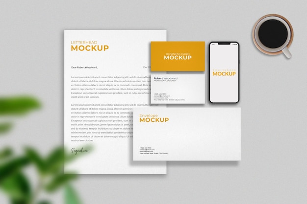 Corporate identity branding mockup