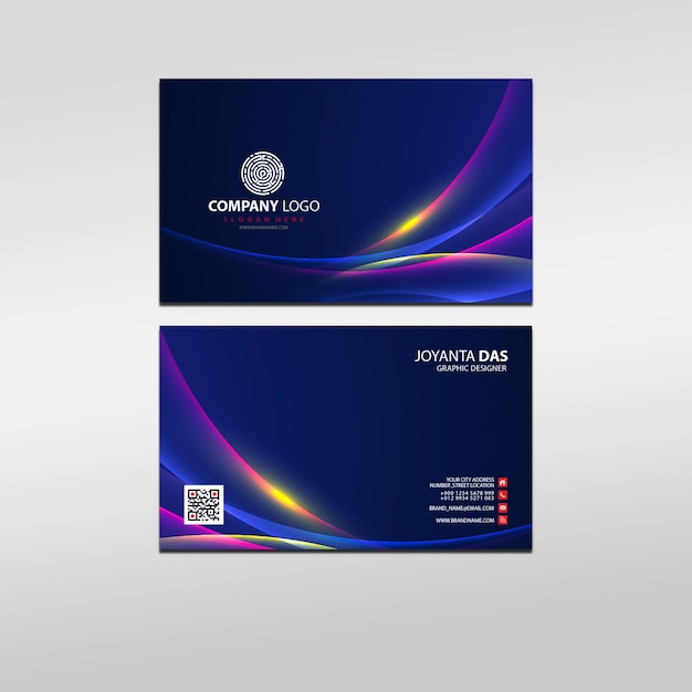 Corporate modern creative and clean business card template