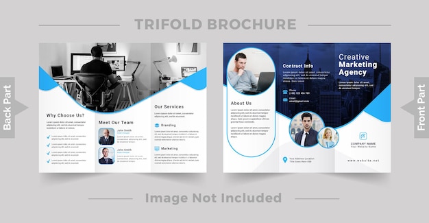 Corporate modern and professional trifold brochure template