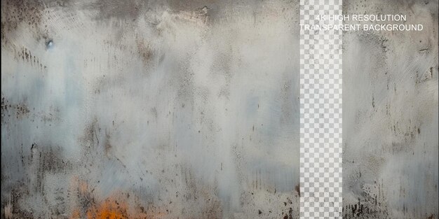 Corroded Metal Surface texture background grunge texture on transparent background