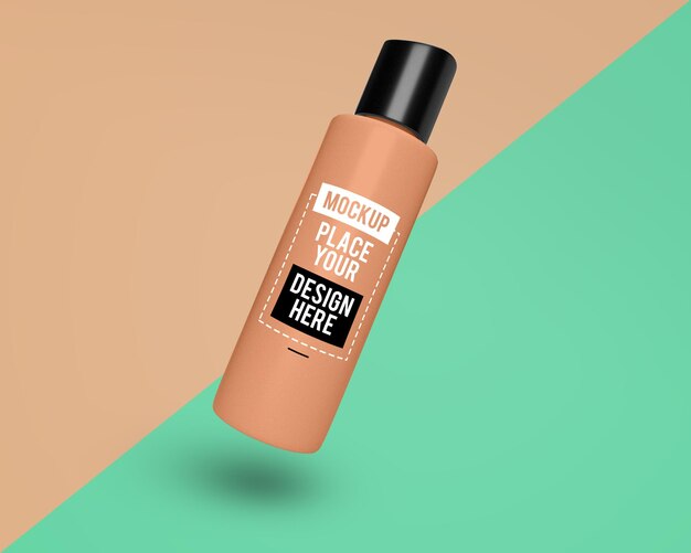 Cosmetic bottle mockup