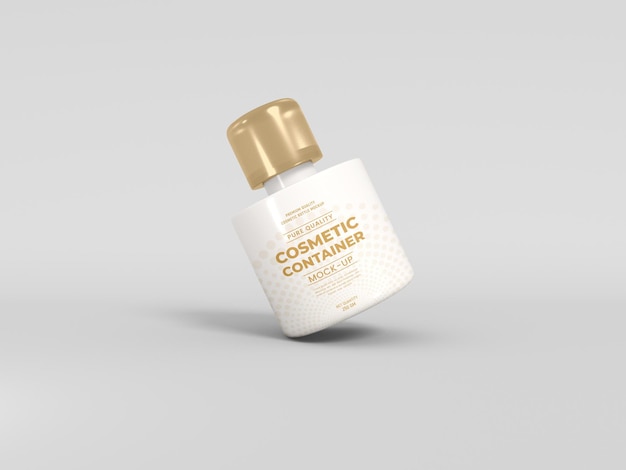 Cosmetic Container Mockup