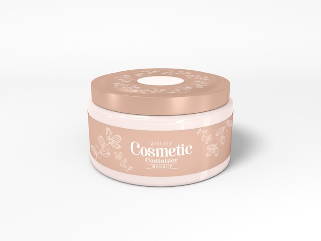 Cosmetic Container Packaging Mockup