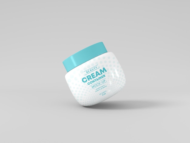 Cosmetic Cream Container Mockup