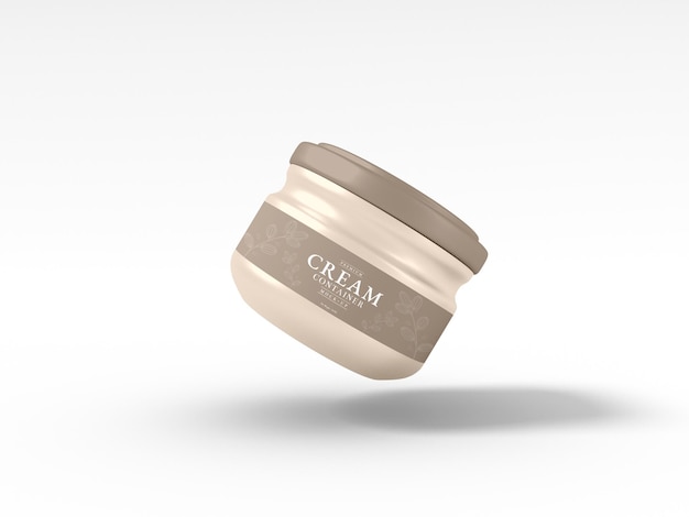 Cosmetic Cream Container Packaging Mockup