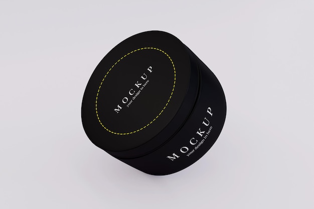 Cosmetic cream jar mockup design