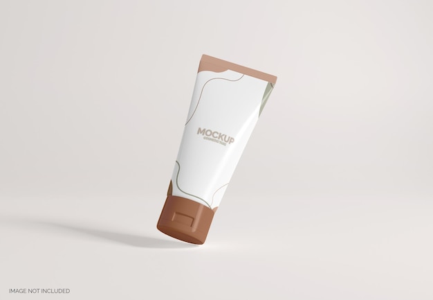 Cosmetic cream tube mockup