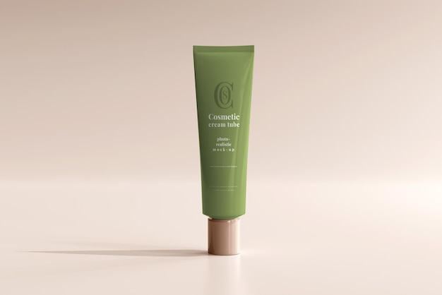 Cosmetic Cream Tube Mockup