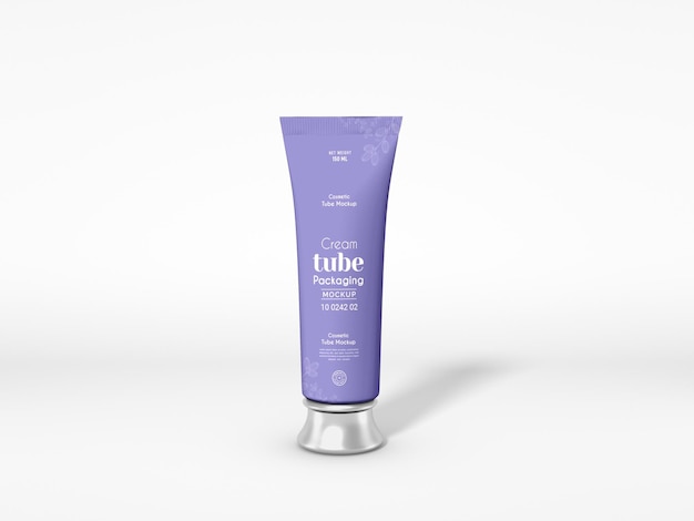 Cosmetic Cream Tube Packaging Mockup