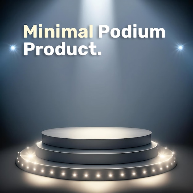 Cosmetic display product podium stand neon podium scene for product display 3d rendering