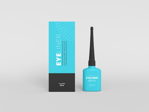 Cosmetic Eyeliner Packaging Mockup