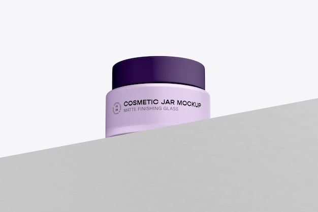 PSD cosmetic jar and box psd mockup