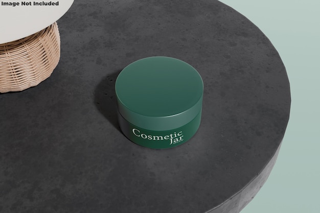 PSD cosmetic jar mockup