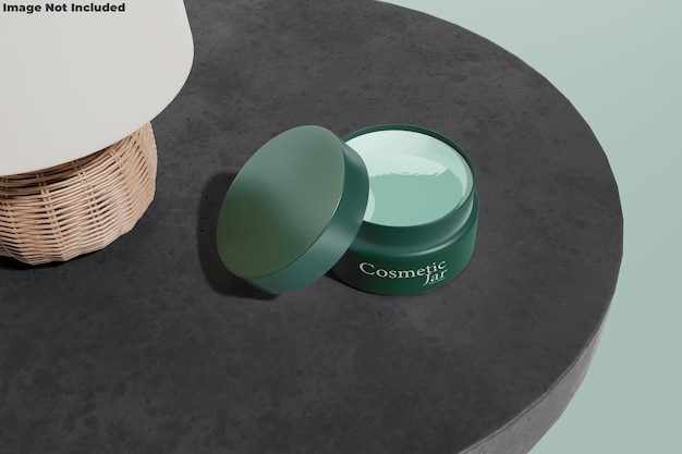 PSD cosmetic jar mockup