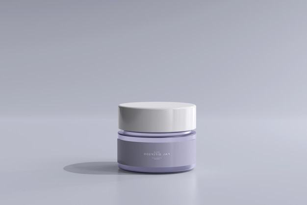 PSD cosmetic jar mockup