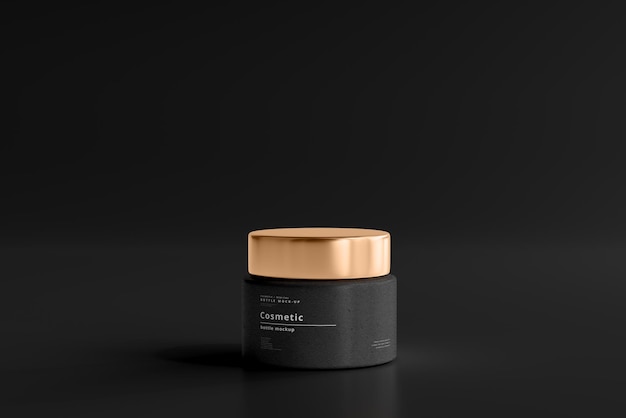 Cosmetic Jar Mockup