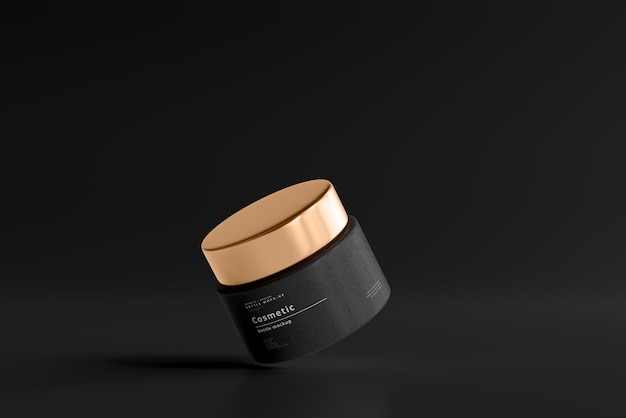 Cosmetic Jar Mockup