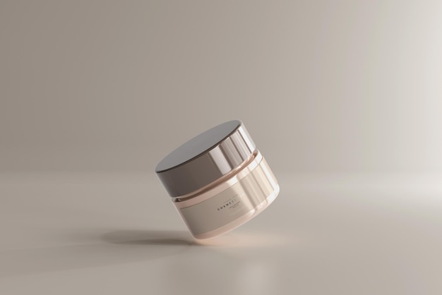 Cosmetic Jar Mockup