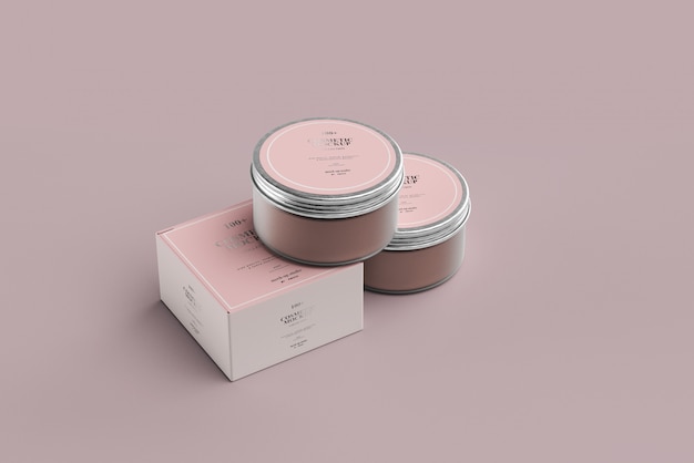 Cosmetic Jar Mockups