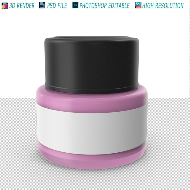 PSD cosmetic product 3d psd file