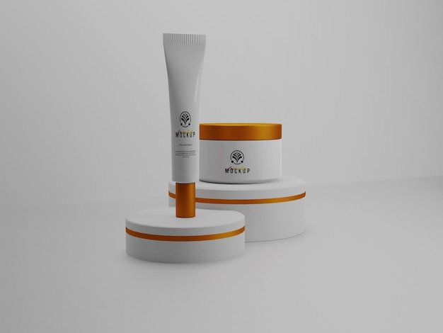 Cosmetic Product Packaging Mockup