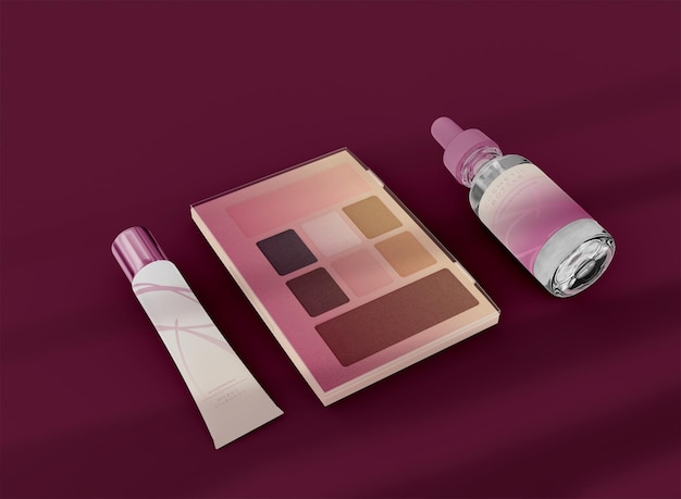 PSD cosmetic products mockup