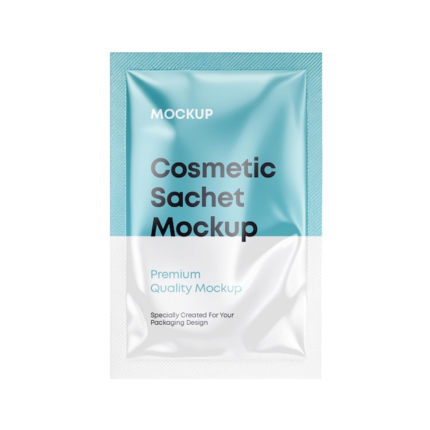 Cosmetic Sachet Mockup Glossy