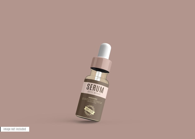 Cosmetic Serum Dropper Bottle Mockup