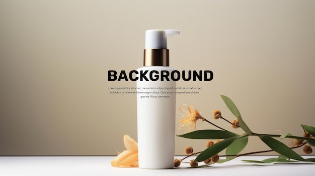 Cosmetic skincare product Background