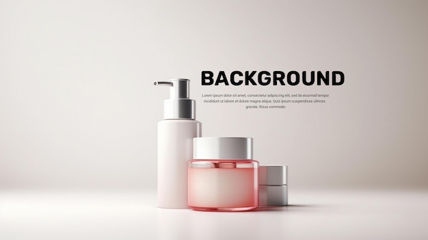 Cosmetic skincare product Background