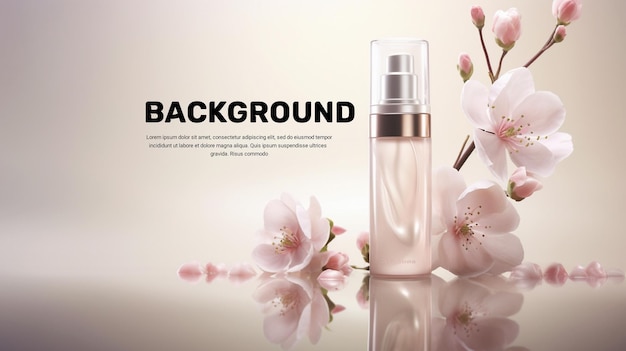 Cosmetic skincare product Background