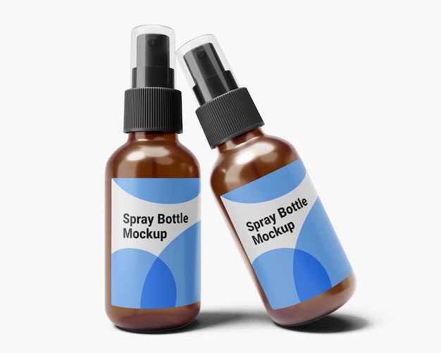 Cosmetic spray bottle mocku