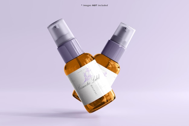 Cosmetic Spray Bottle Mockup