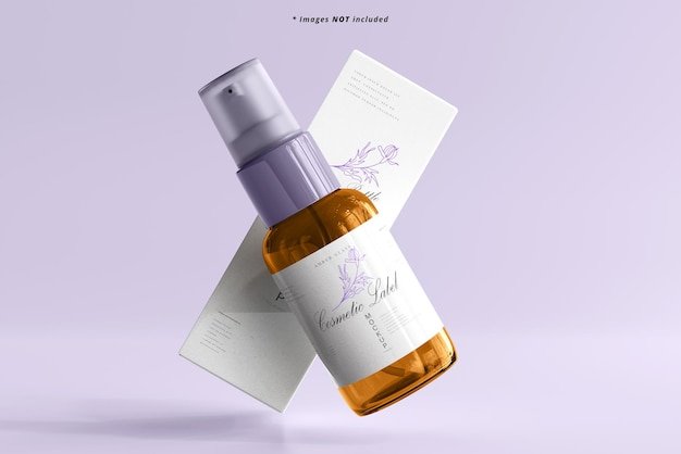 Cosmetic Spray Bottle Mockup