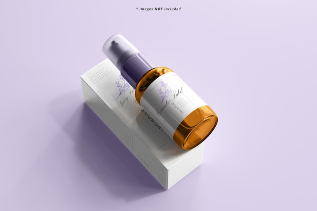 Cosmetic Spray Bottle Mockup