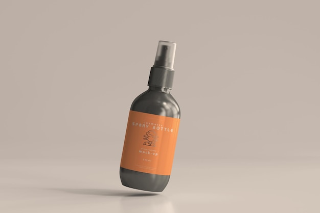 Cosmetic Spray Bottle Mockup