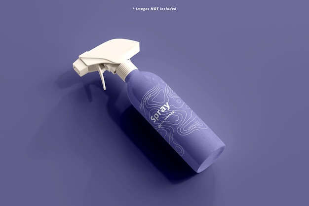 Cosmetic Spray Bottle Mockup