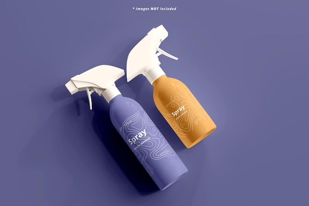 Cosmetic Spray Bottle Mockup