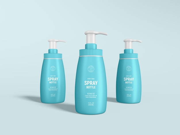 Cosmetic Spray Bottle packaging Mockup