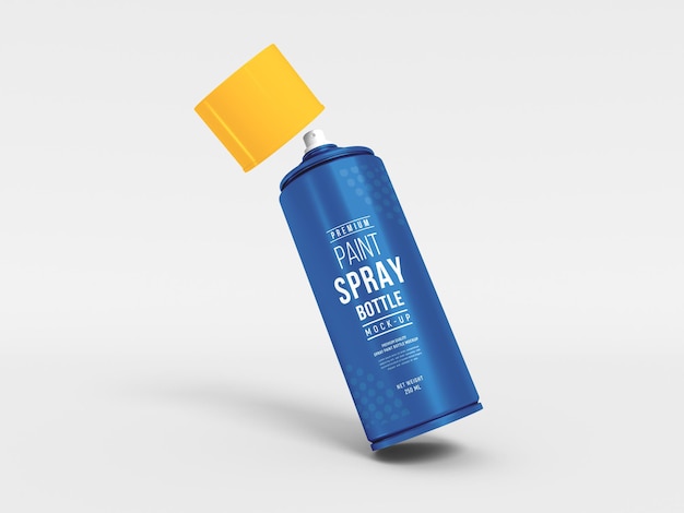 Cosmetic Spray Bottle With Box Mockup