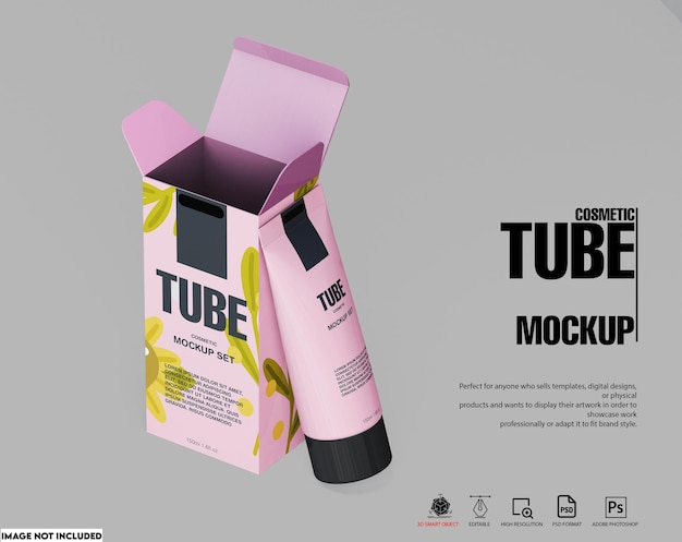 Cosmetic Tube Mockup