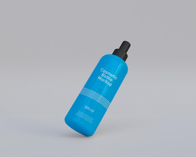 Cosmetics bottle mockup