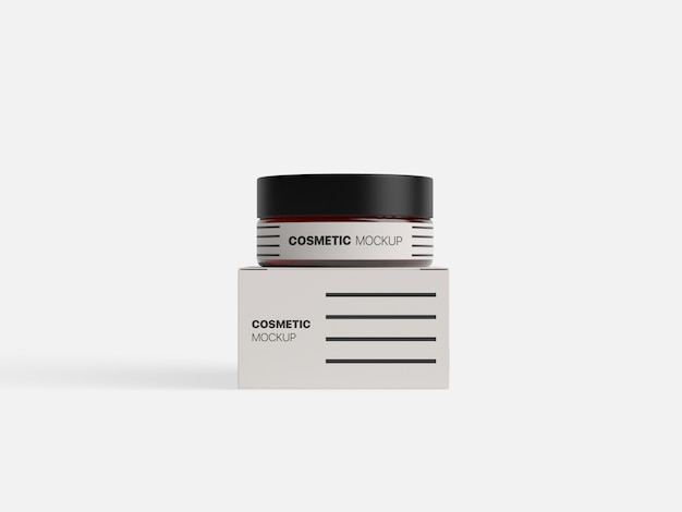 Cosmetics Packaging Container Mockup