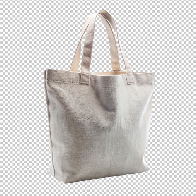 PSD cotton bag isolated on transparent background