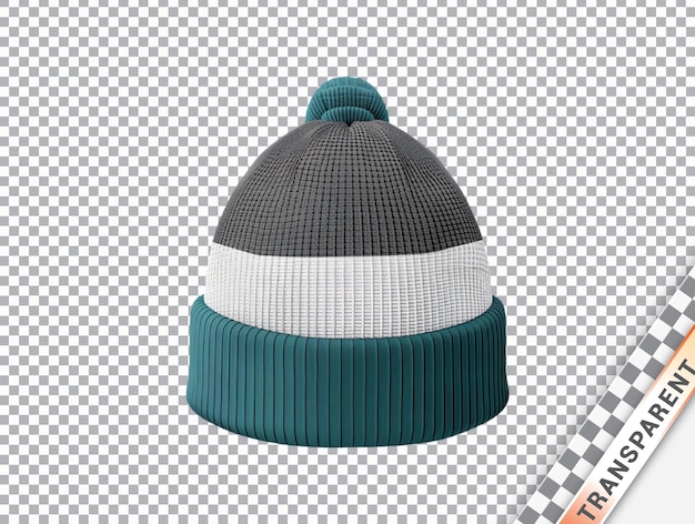 PSD cotton fabric beanie hat transparent background