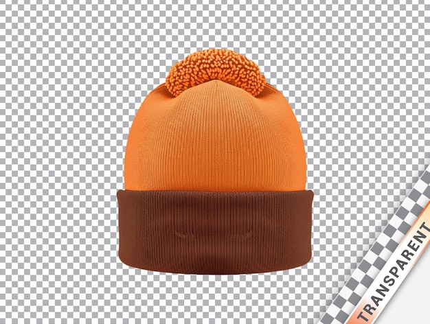 PSD cotton fabric beanie hat transparent background