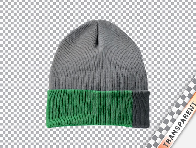 PSD cotton fabric beanie hat transparent background