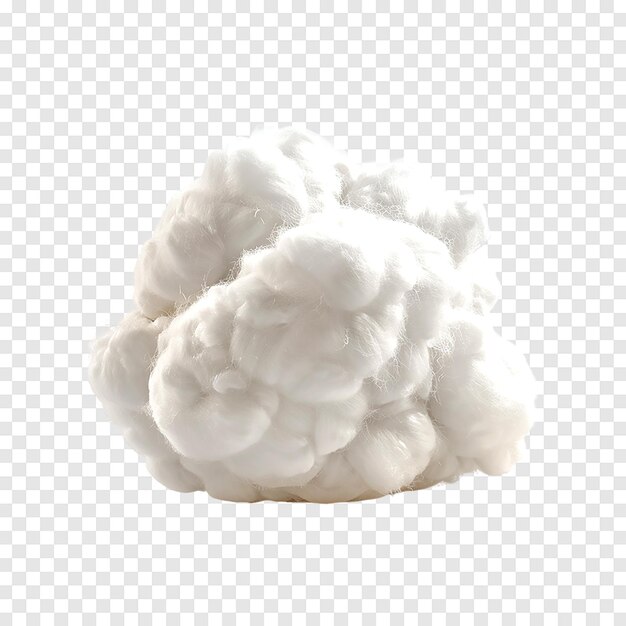 PSD cotton wool isolated on a transparent background