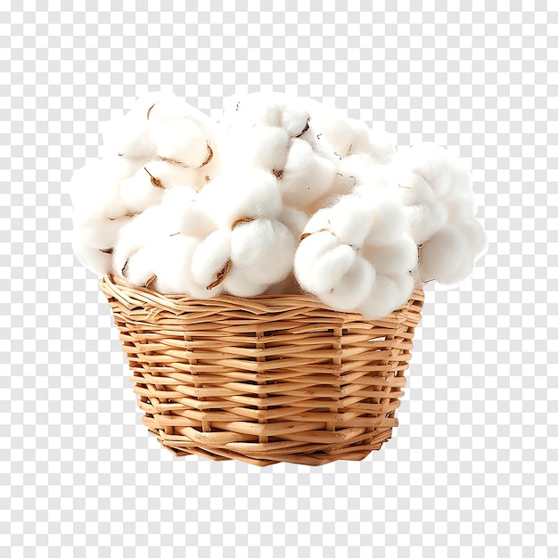 Cotton wool isolated on a transparent background