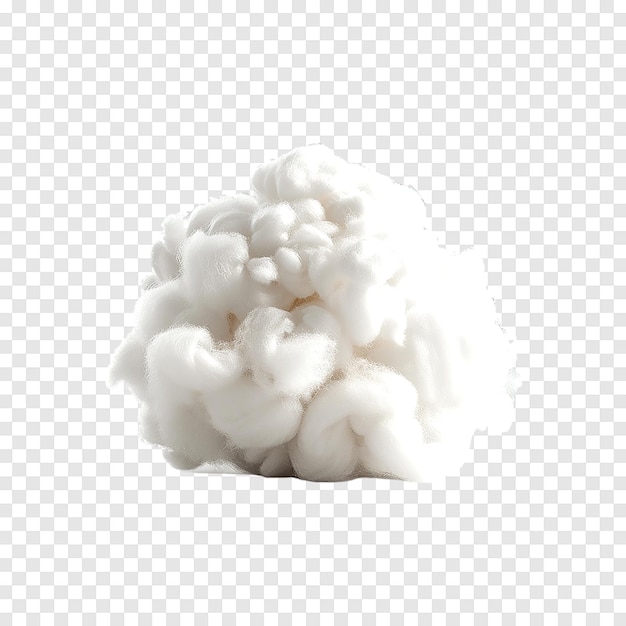 PSD cotton wool isolated on a transparent background